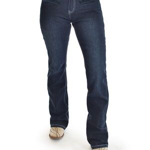 Cowgirl Tuff Dark Blue Boot Cut Jeans
